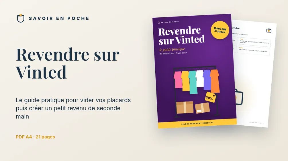 Guide : Revendre sur Vinted (PDF, 21 pages)