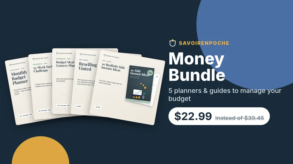 Money Bundle: Budget, Savings & Side Income (5 PDFs)