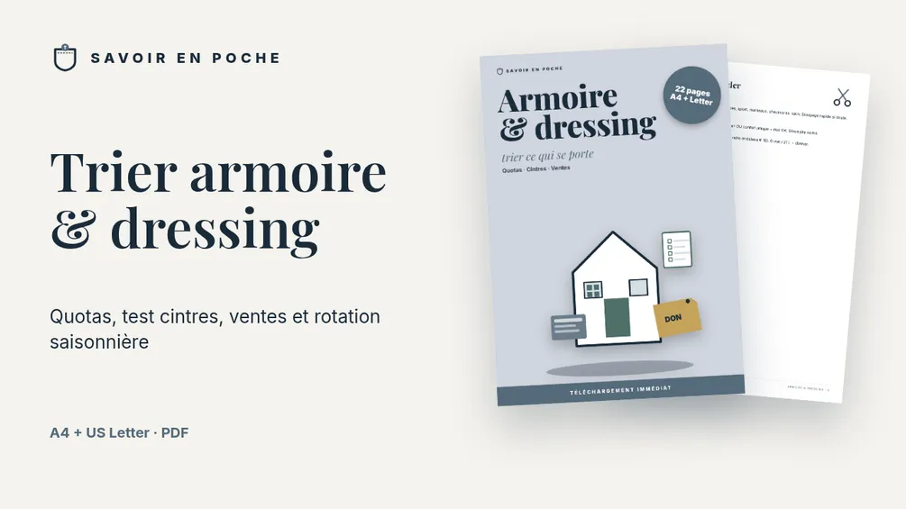 Trier armoire & dressing (PDF + fiches)