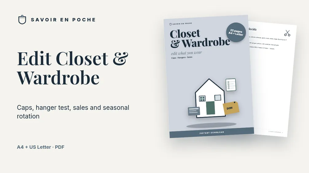 Edit Closet & Wardrobe (PDF + worksheets)
